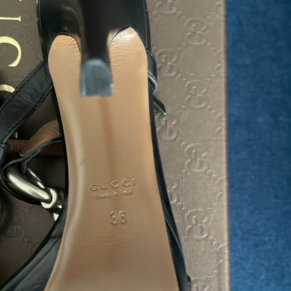 NWT - Authentic Gucci Washed Soft Calf Nero. Size 36. - Picture 6 of 10
